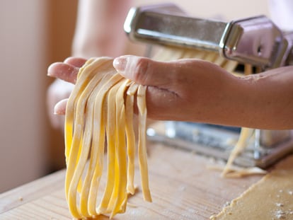 Máquina para hacer pasta de fideos, máquina desnuda de acero