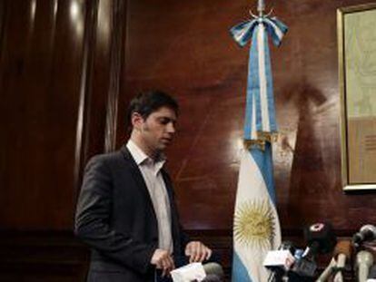JEl ministro de Econom&iacute;a argentino, Axel Kicillof.