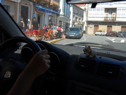 Calle de Cedeira en la que se produjo el atropello mortal el pasado 10 de agosto.