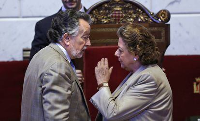Alfonso Grau i Rita Barberá, al maig de 2014.