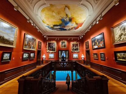 Interior del coqueto Mauritshuis Museum de La Haya, con una de las mejores colecciones de obras de Vermeer.