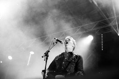 Matthew Caws, cantante de Nada Surf, en el festival Gigante.