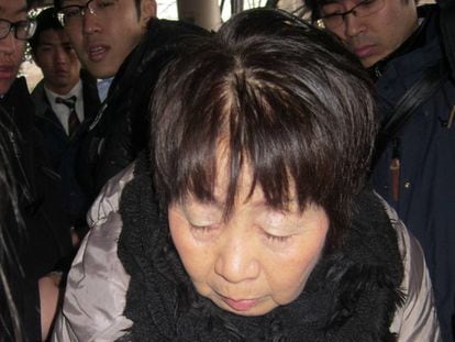 Chisako Kakehi, la 'Viuda Negra' japonesa, poco después de ser detenida en 2014.