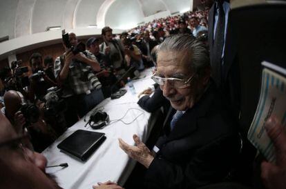 Ríos Montt, ante el tribunal.
