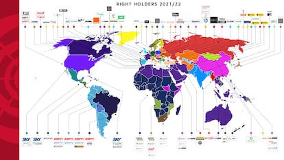 Los operadores que retransmiten LaLiga en todo el mundo.