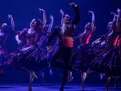 Un momento de la actuación del Ballet Nacional de España el sábado en Jerez de la frontera.