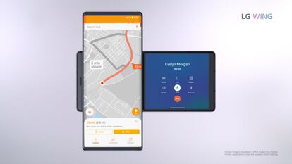 Imagen promocional del LG Wing.