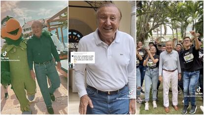 Fotogramas de videos de TikTok de Rodolfo Hernández.