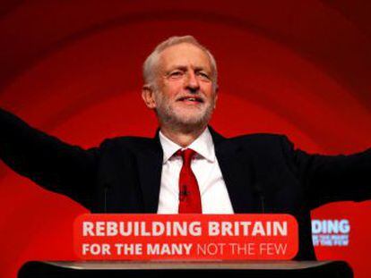 El líder laborista cierra el congreso de la formación evitando pronunciarse sobre un segundo referéndum