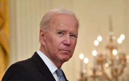 El presidente Joe Biden en una comparecencia sobre el coronavirus en la Casa Blanca, Washington.