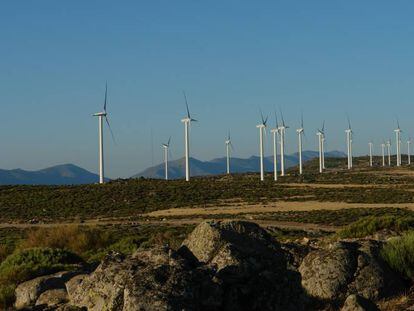 Parque eólico de Pucheruelo, en Ávila (Castilla y León).