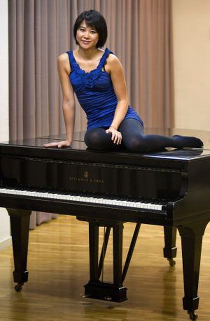 La pianista china Yuja Wang.