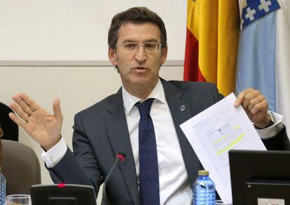 Feij&oacute;o durante su intervenci&oacute;n 