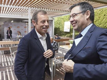 Sandro Rosell y Josep Maria Bartomeu, en una foto de archivo.