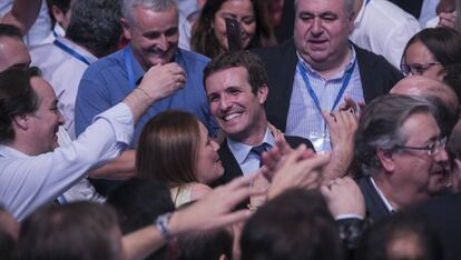 Pablo Casado, després de guanyar el Congrés del PP.