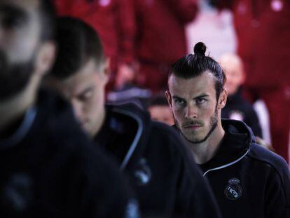 FOTO: Gareth Bale, en el túnel de vestuarios del Allianz Arena. / VÍDEO: Rueda de prensa de Zidane.