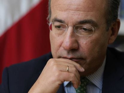 El expresidente  Felipe Calder&oacute;n.