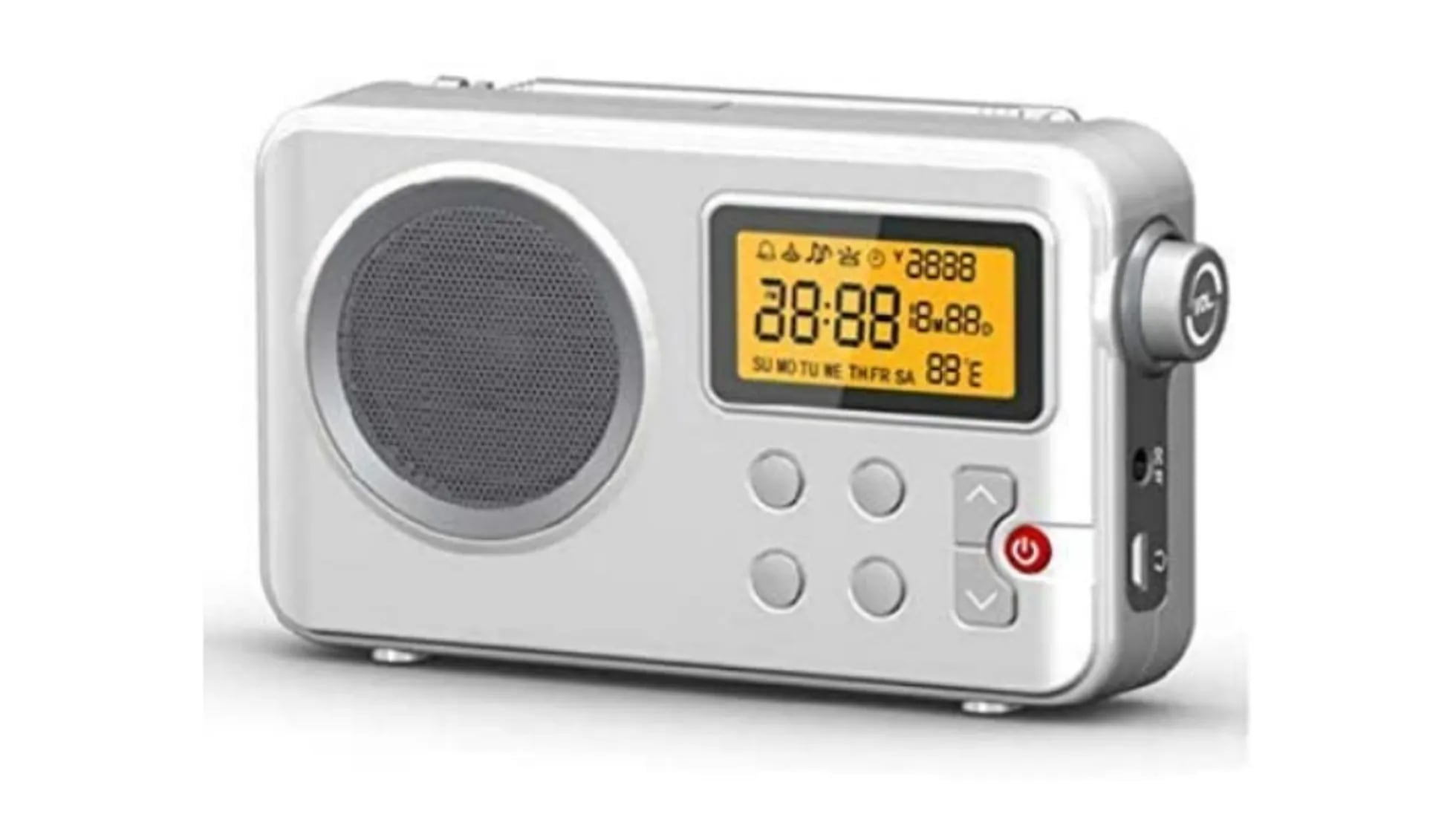 Auriculares Radio de bolsillo con pantalla Lcd, Radio Digital portátil, Mini  Radio Fm con cable, Radio inalámbrica portátil pequeña, funciona con pilas  para