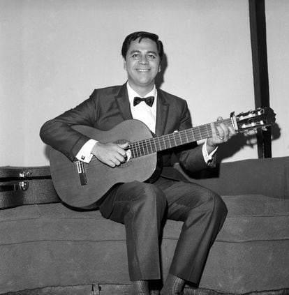 El cantante chileno Lucho Gatica, en Madrid en julio de 1967.