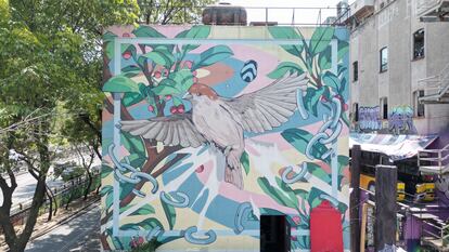 Uno de los murales de Exfabricamx.