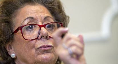 La alcaldesa de Valencia, Rita Barber&aacute;, en la presentaci&oacute;n de los presupuestos de la ciudad para 2014.