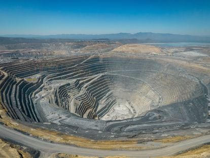 Una mina de la empresa anglo canadiense Newmont-Goldcorp en el municipio de Mazapil (Estado de Zacatecas), el 17 de abril de 2023.