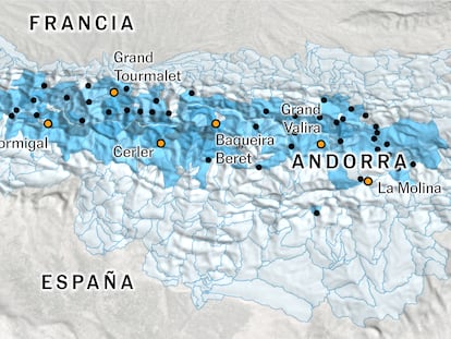 En 30 años, la mitad de nieve y más calor: así afectará el cambio climático al esquí en los Pirineos