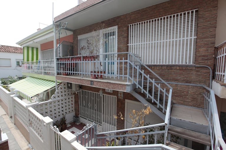 El balcón de la casa de las víctimas, en Salou.