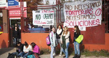 Alumnas del instituto Ciudad de Jaén.