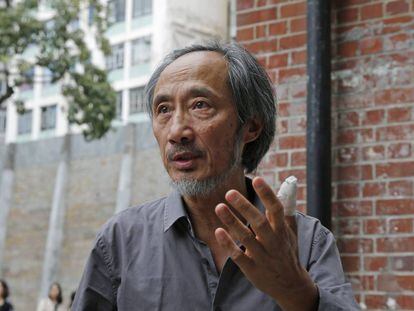 El escritor chino Ma Jian, tras una rueda de prensa en Hong Kong, el 10 de noviembre de 2018.  