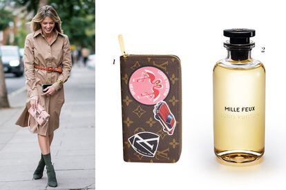 Tendencia Preppy: 1. Cartera Zippy en lona Monogram (615 euros) 2. Perfume Mille Feux de la colección Les Perfums (200 euros). TODO DE LOUIS VUITTON.