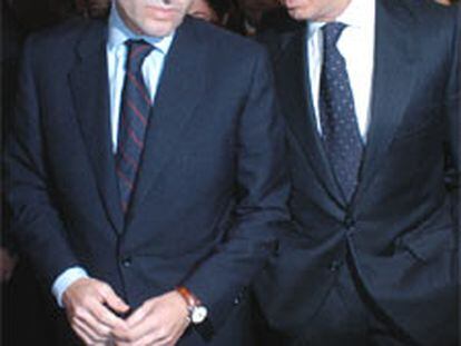 Francisco Camps y Eduardo Zaplana, en un acto en Valencia.