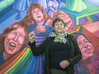 Marcela Saibek, en el barrio porteño de San Telmo, el pasado 12 de julio.