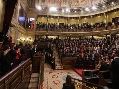 Acto de conmemoración de la Constitución española en el Congreso de los Diputados.
