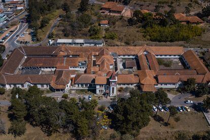 Vista aérea del antiguo manicomio Colonia de Barbácena, convertido tras el cierre en el Museo de la Locura y un hospital.