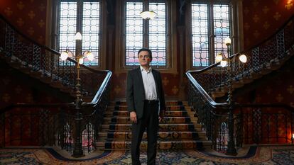Pascal Soriot, consejero delegado de Astrazeneca, durante una entrevista concedida a Bloomberg en Londres en 2018.