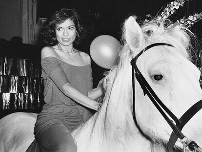 Bianca Jagger, en Studio 54 en 1977.