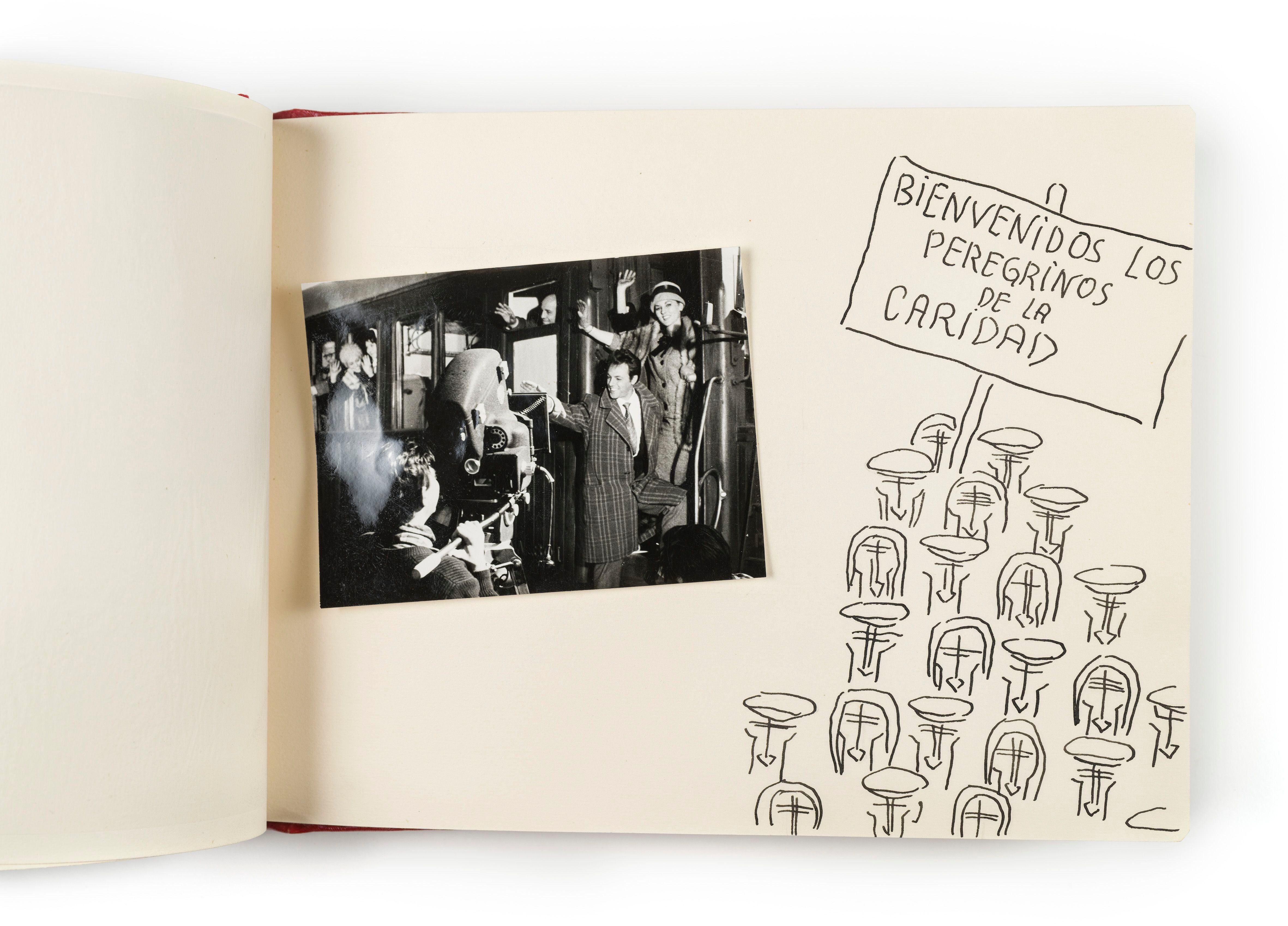 Cuaderno de recuerdos de rodaje de la película 'Plácido' en Manresa (1961).