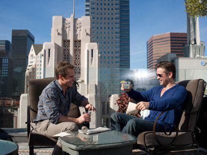 Sam Rockwell y Colin Farrell, en un momento de filme.
