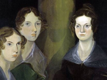 Las hermanas Brontë, retratadas por su hermano Branwell hacia 1834.