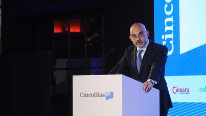 Carlos Núñez, presidente de PRISA Media, interviene en el foro del 45 aniversario de CincoDías.