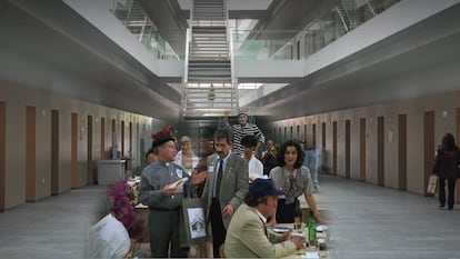 Una reconstrucción de la película 'Todos a la cárcel' (1994) y la actual vista de la prisión Modelo, localizada en Valencia.