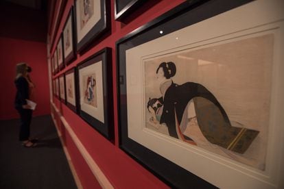 La exposición 'Japón, una historia de amor y guerra' en el espacio cultural de CentroCentro de Madrid.