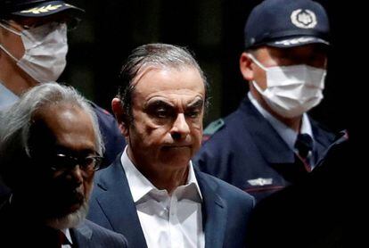 Detención del exdirectivo de Nissan, Carlos Ghosn, en abril de 2019, en Tokio.