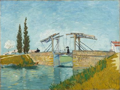'The Draw-bridge at Arles (Pont de Langlois)', 1888, Van Gogh. Óleo sobre lienzo, 49,5 x 64,5 cm. Inv. WRM 1197. 