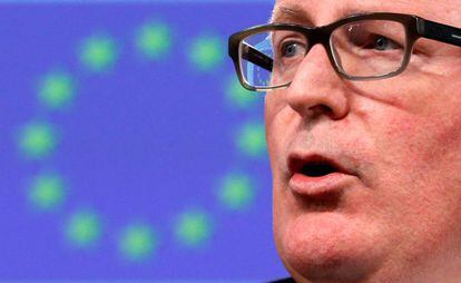 El vicepresidente de la Comisión Europea, Frans Timmermens.