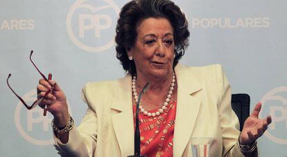 L'exalcaldessa de València, Rita Barberá, el febrer del 2016.