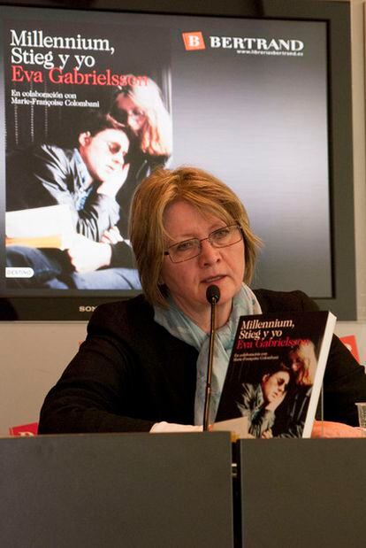 Eva Gabrielsson, viuda de Stieg Larsson.