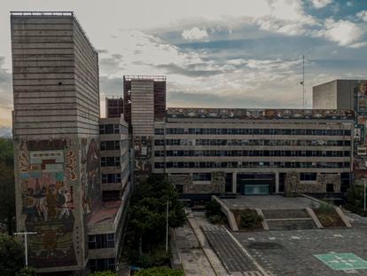 Imagen del Centro SCOP, en Ciudad de México, en enero de 2021.