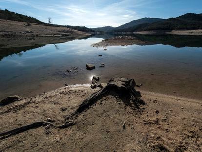 El embalse de Darnius-Boadella, en Girona, en una imagen del pasado mes de febrero.